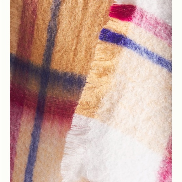 Anthropologie- Bright Stripe Throw Blanket - Picture 2 of 3
